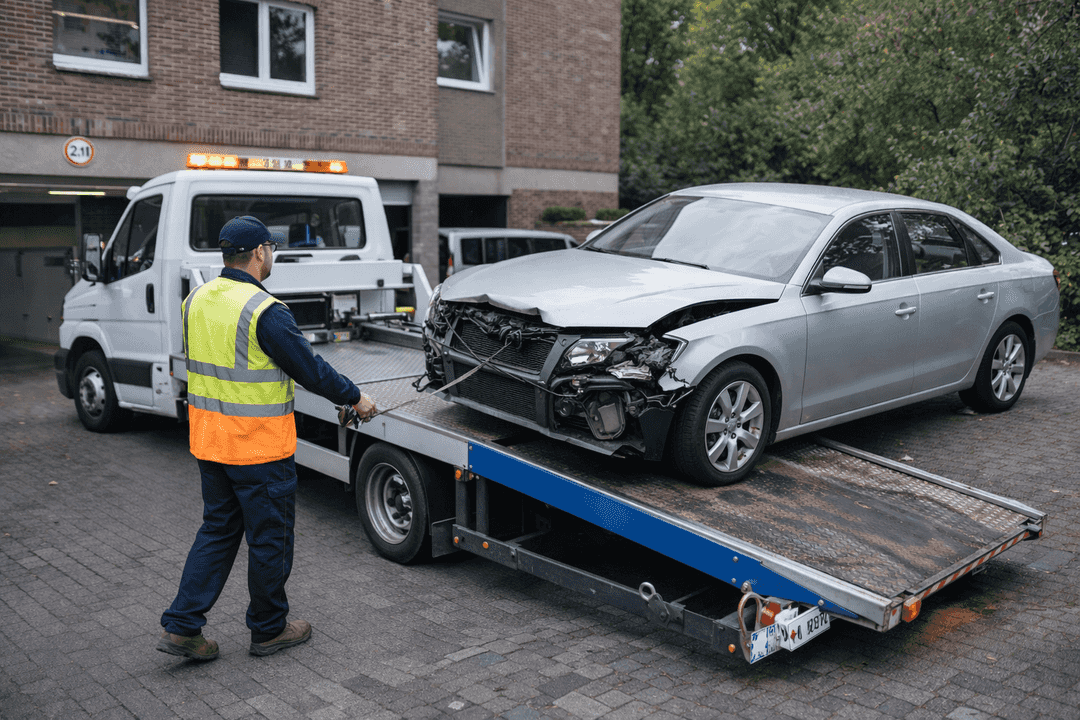 Effiziente Logistik – Abholung und Verladung bei der Autoverwertung in Langenfeld